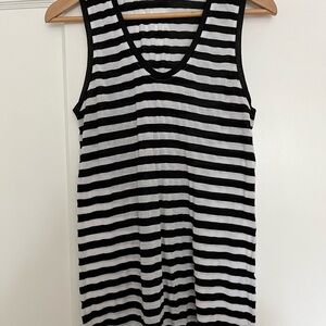 Jenni Kayne Black and White Striped Tank Top